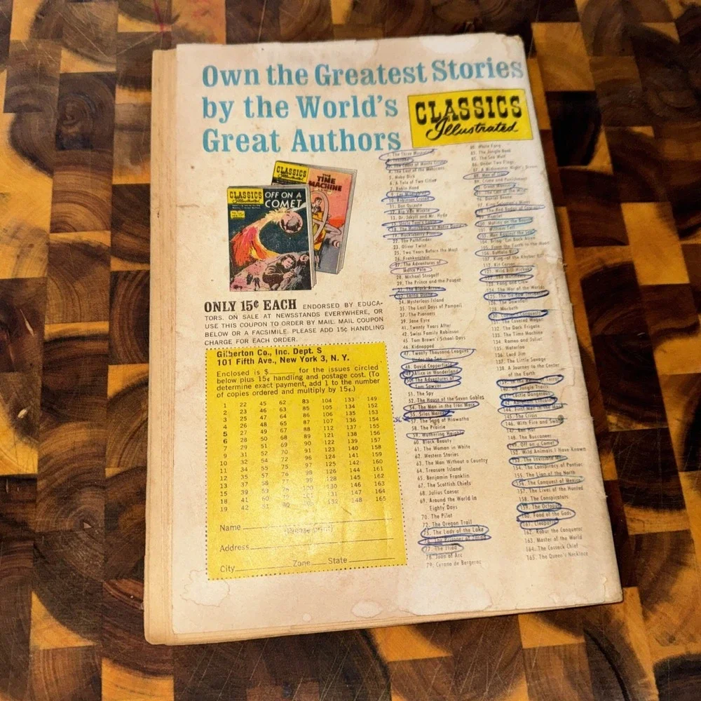 CLASSICS ILLUSTRATED #47 20,000 LEAGUES UNDER THE SEA HRN 148 9th
